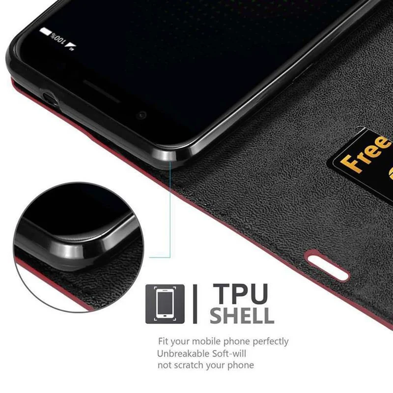 Cadorabo Hülle kompatibel mit Xiaomi BLACK SHARK Schutzhülle mit Magnetverschluss, Standfunktion und Kartenfach