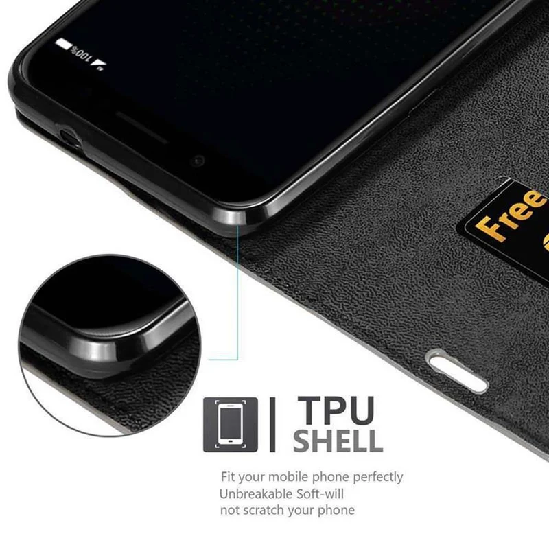 Cadorabo Hülle kompatibel mit Xiaomi BLACK SHARK Schutzhülle mit Magnetverschluss, Standfunktion und Kartenfach