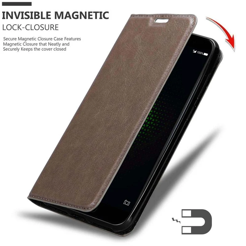 Cadorabo Hülle kompatibel mit Xiaomi BLACK SHARK Schutzhülle mit Magnetverschluss, Standfunktion und Kartenfach