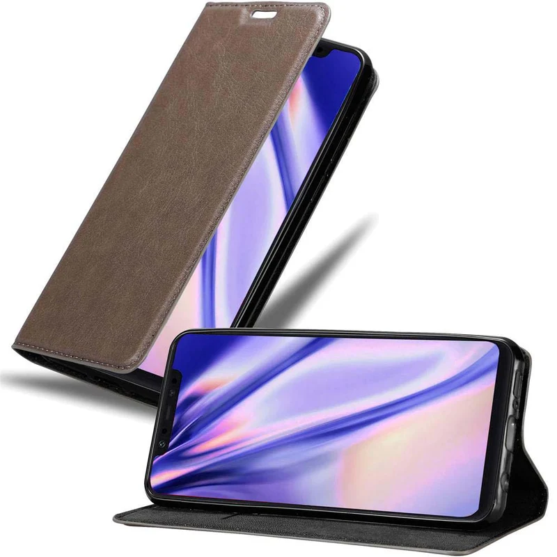 Cadorabo Hülle kompatibel mit Xiaomi Mi 8 Schutzhülle mit Magnetverschluss, Standfunktion und Kartenfach