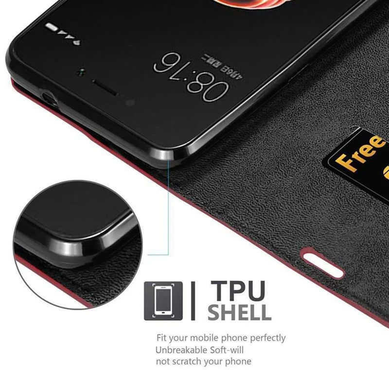 Cadorabo Hülle kompatibel mit Xiaomi RedMi 5A Schutzhülle mit Magnetverschluss, Standfunktion und Kartenfach