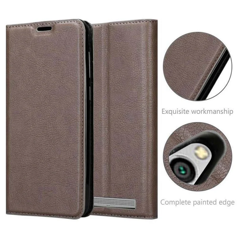Cadorabo Hülle kompatibel mit Xiaomi RedMi 5A Schutzhülle mit Magnetverschluss, Standfunktion und Kartenfach