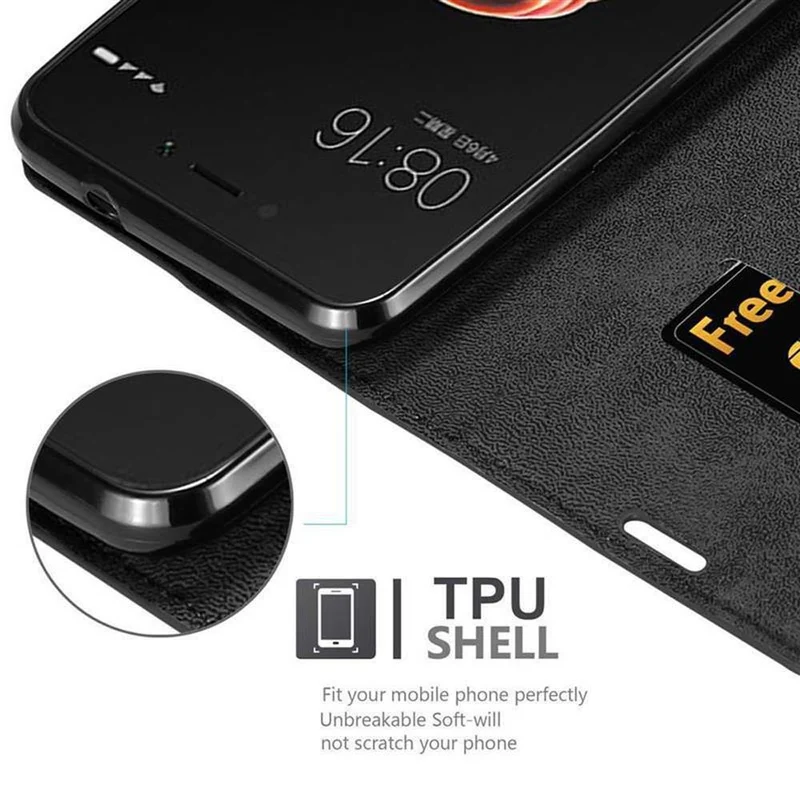 Cadorabo Hülle kompatibel mit Xiaomi RedMi 5A Schutzhülle mit Magnetverschluss, Standfunktion und Kartenfach