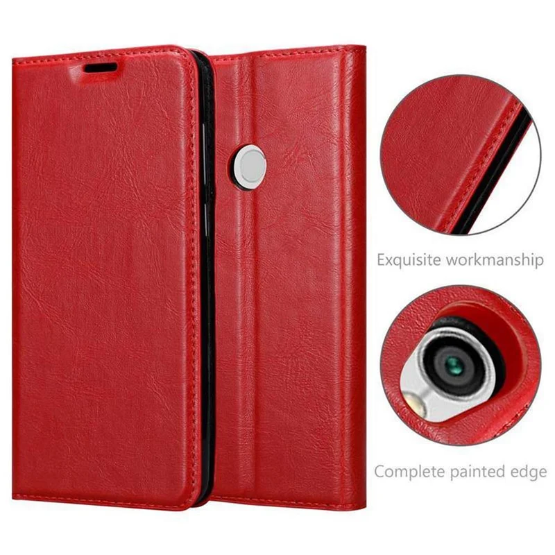 Cadorabo Hülle kompatibel mit Xiaomi RedMi NOTE 5A PRIME Schutzhülle mit Magnetverschluss, Standfunktion und Kartenfach