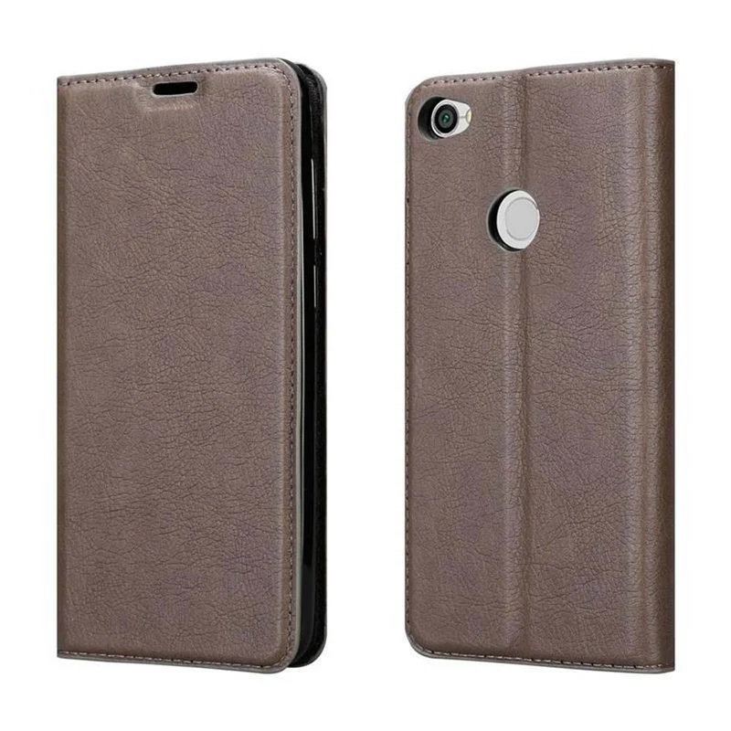 Cadorabo Hülle kompatibel mit Xiaomi RedMi NOTE 5A PRIME Schutzhülle mit Magnetverschluss, Standfunktion und Kartenfach