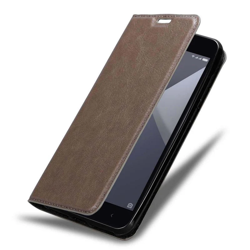 Cadorabo Hülle kompatibel mit Xiaomi RedMi NOTE 5A PRIME Schutzhülle mit Magnetverschluss, Standfunktion und Kartenfach