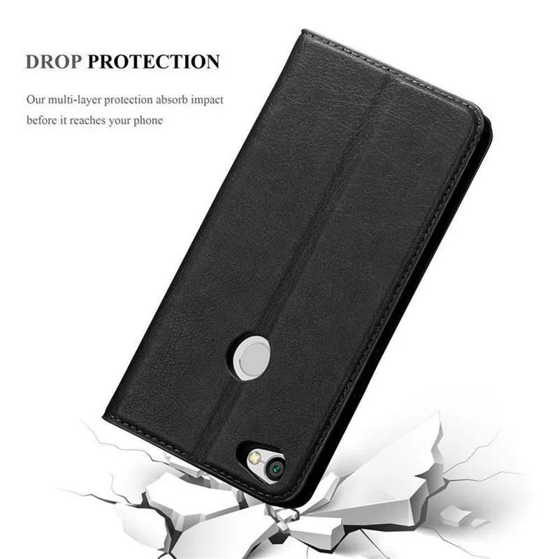 Cadorabo Hülle kompatibel mit Xiaomi RedMi NOTE 5A Schutzhülle mit Magnetverschluss, Standfunktion und Kartenfach