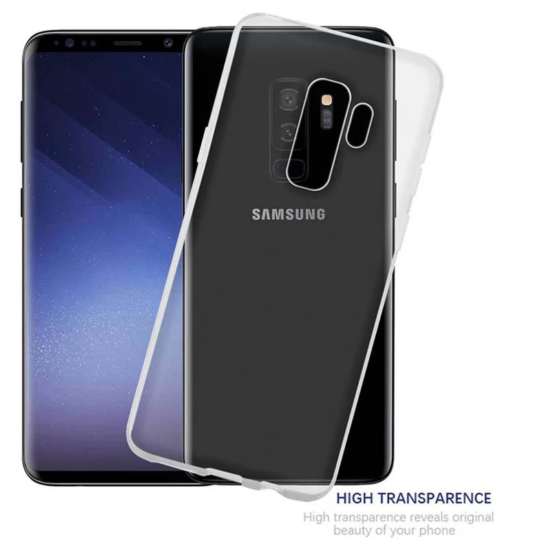 Cadorabo Hülle kompatibel mit Samsung Galaxy S9 PLUS Schutzhülle aus flexiblem TPU Silikon