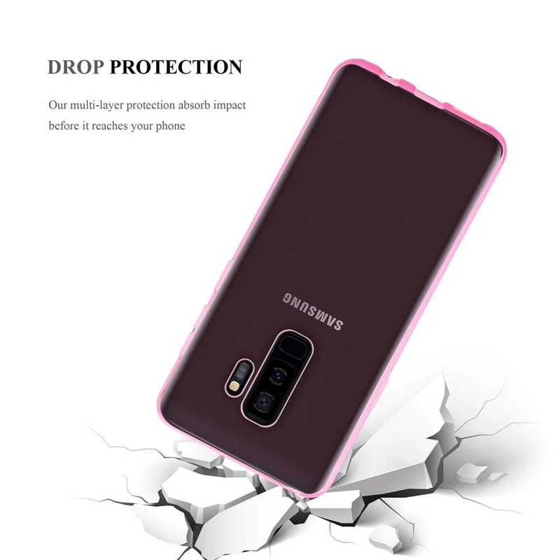 Cadorabo Hülle kompatibel mit Samsung Galaxy S9 PLUS Schutzhülle aus flexiblem TPU Silikon