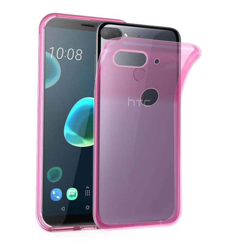 Cadorabo Hülle kompatibel mit HTC Desire 12 PLUS Schutzhülle aus flexiblem TPU Silikon