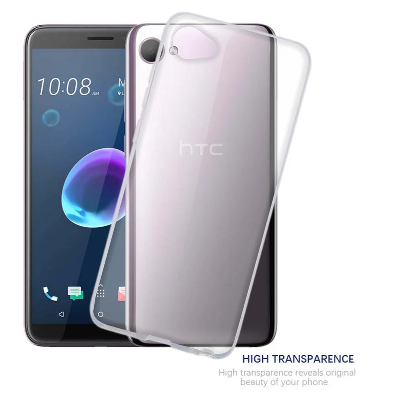 Cadorabo Hülle kompatibel mit HTC Desire 12 Schutzhülle aus flexiblem TPU Silikon