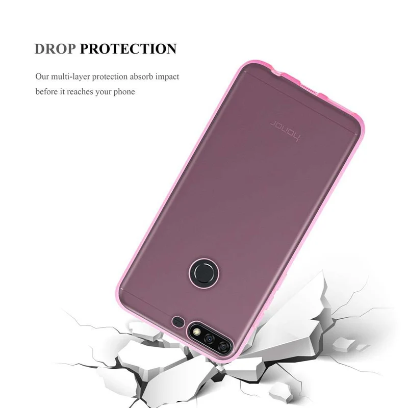 Cadorabo Hülle kompatibel mit Honor 7C / Huawei Y7 2018 Schutzhülle aus flexiblem TPU Silikon