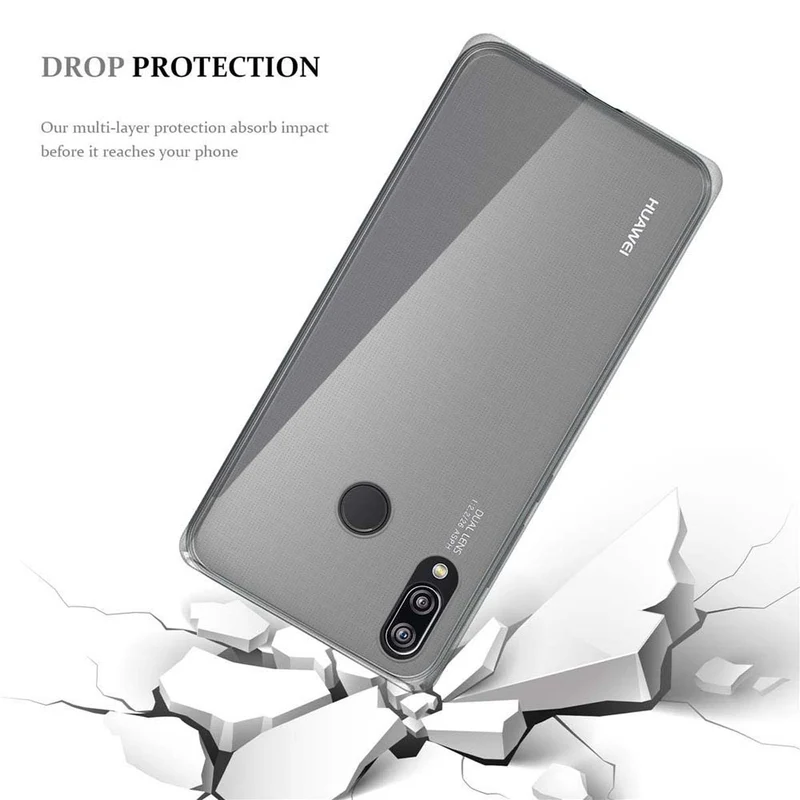 Cadorabo Hülle kompatibel mit Huawei P20 LITE 2018 / NOVA 3E Schutzhülle aus flexiblem TPU Silikon