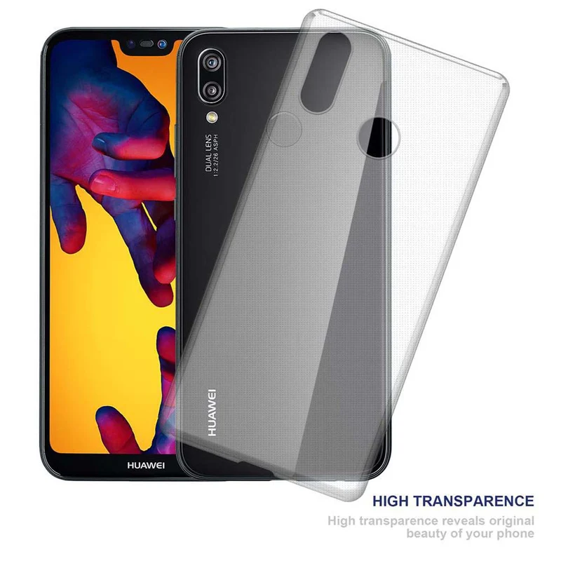Cadorabo Hülle kompatibel mit Huawei P20 LITE 2018 / NOVA 3E Schutzhülle aus flexiblem TPU Silikon