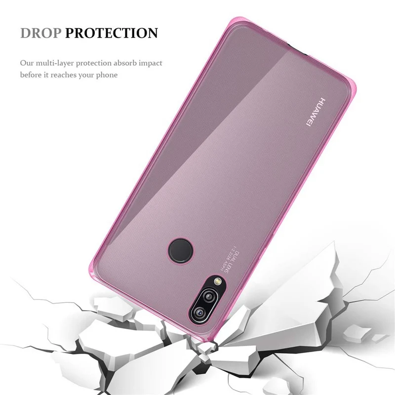 Cadorabo Hülle kompatibel mit Huawei P20 LITE 2018 / NOVA 3E Schutzhülle aus flexiblem TPU Silikon
