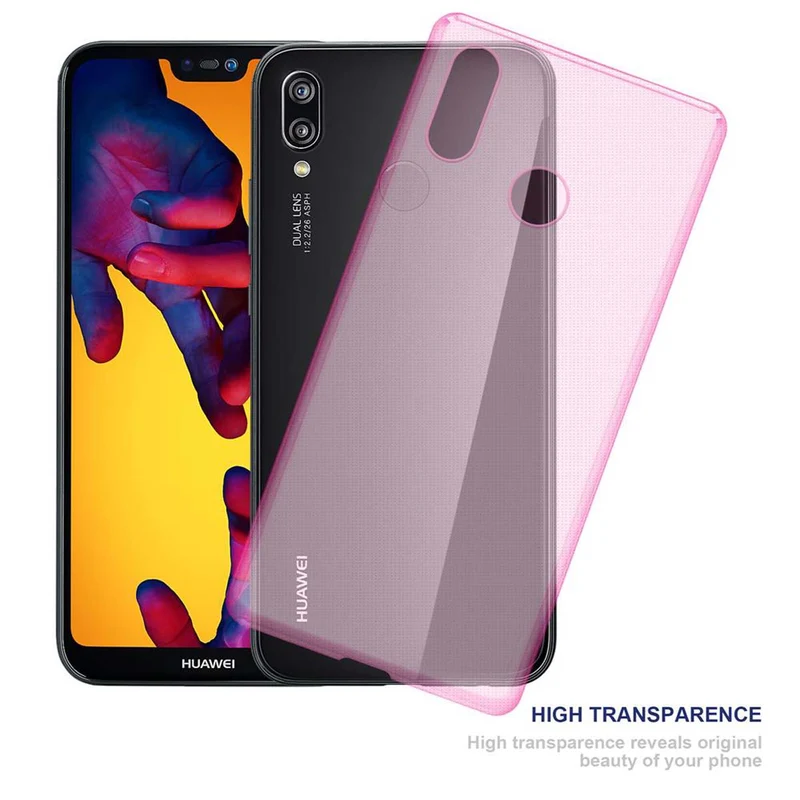 Cadorabo Hülle kompatibel mit Huawei P20 LITE 2018 / NOVA 3E Schutzhülle aus flexiblem TPU Silikon