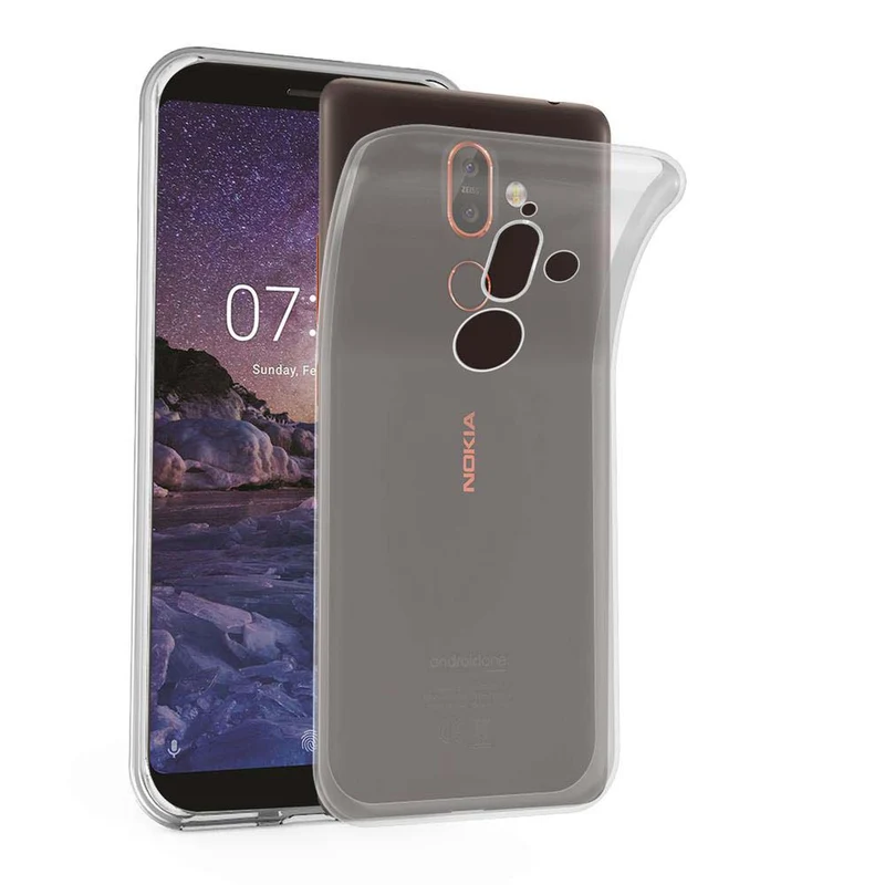 Cadorabo Hülle kompatibel mit Nokia 7 PLUS Schutzhülle aus flexiblem TPU Silikon