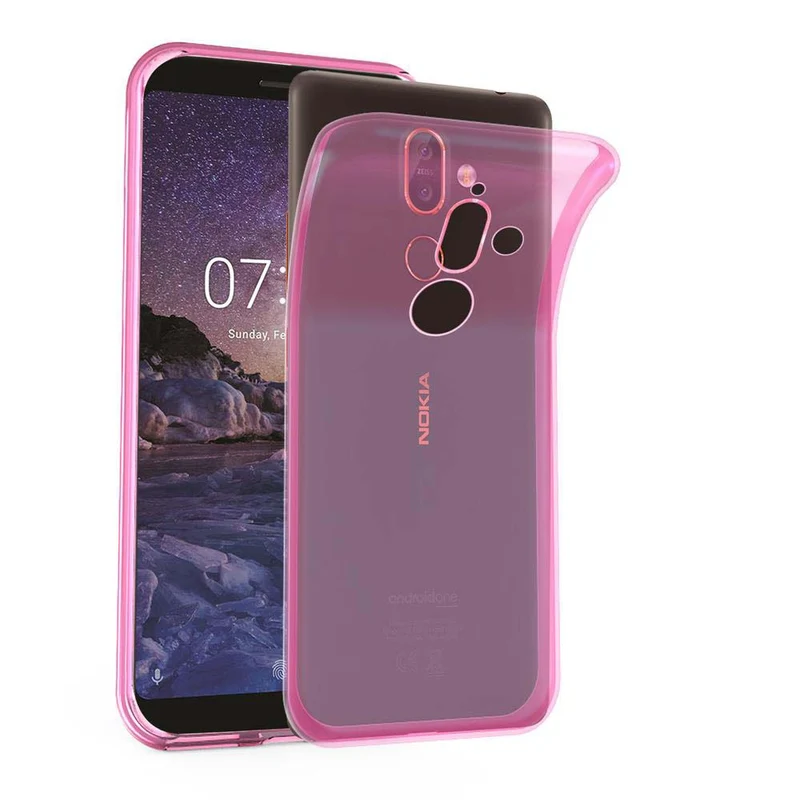 Cadorabo Hülle kompatibel mit Nokia 7 PLUS Schutzhülle aus flexiblem TPU Silikon