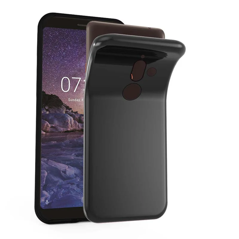 Cadorabo Hülle kompatibel mit Nokia 7 PLUS Schutzhülle aus flexiblem TPU Silikon