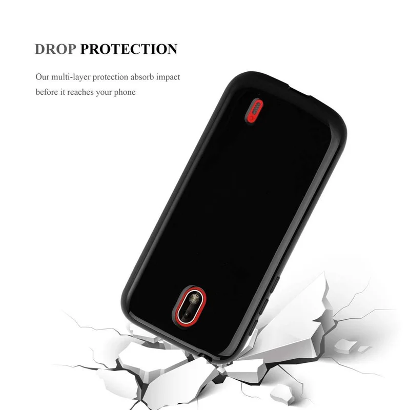 Cadorabo Hülle kompatibel mit Nokia 1 2018 Schutzhülle aus flexiblem TPU Silikon