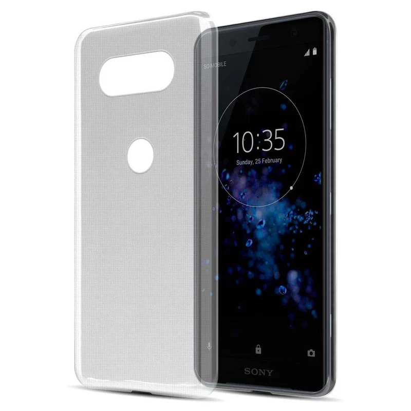Cadorabo Hülle kompatibel mit Sony Xperia XZ2 COMPACT Schutzhülle aus flexiblem TPU Silikon