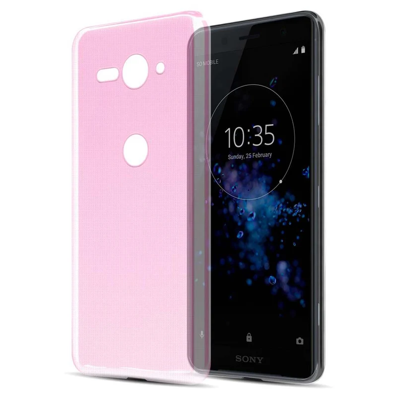 Cadorabo Hülle kompatibel mit Sony Xperia XZ2 COMPACT Schutzhülle aus flexiblem TPU Silikon