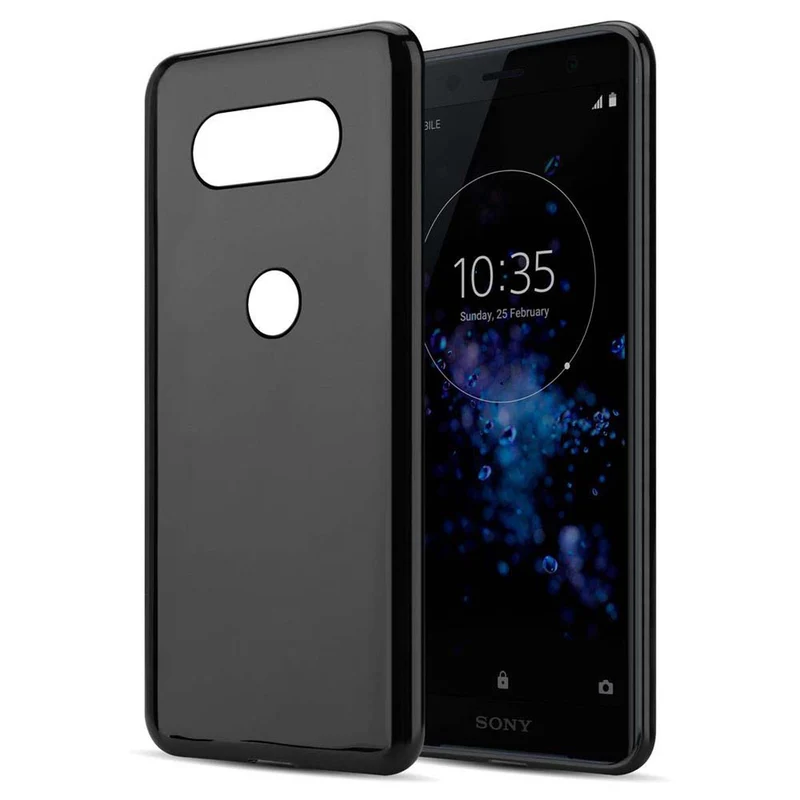 Cadorabo Hülle kompatibel mit Sony Xperia XZ2 COMPACT Schutzhülle aus flexiblem TPU Silikon