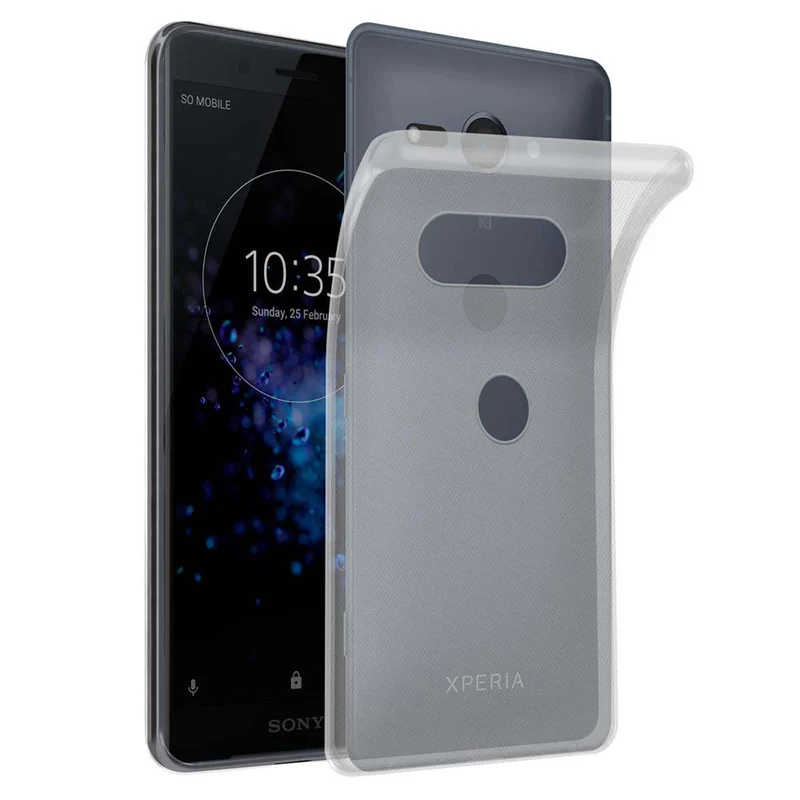 Cadorabo Hülle kompatibel mit Sony Xperia XZ2 COMPACT Schutzhülle aus flexiblem TPU Silikon