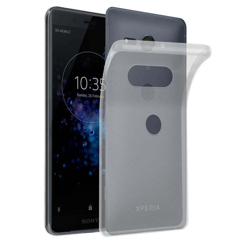 Cadorabo Hülle kompatibel mit Sony Xperia XZ2 COMPACT Schutzhülle aus flexiblem TPU Silikon