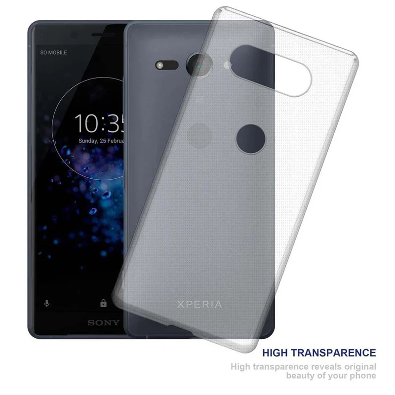 Cadorabo Hülle kompatibel mit Sony Xperia XZ2 COMPACT Schutzhülle aus flexiblem TPU Silikon