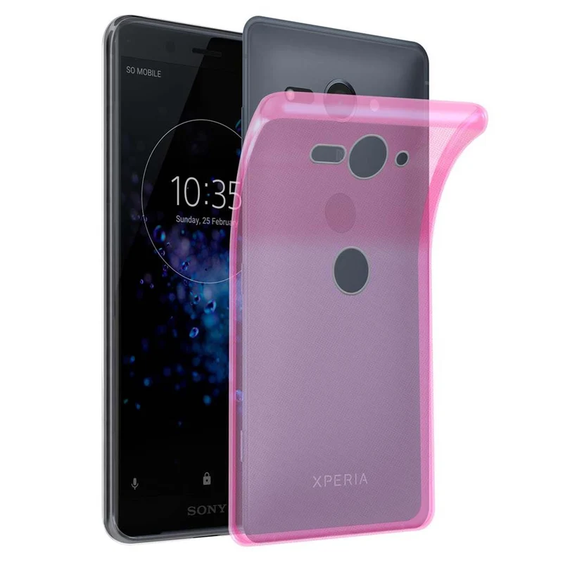 Cadorabo Hülle kompatibel mit Sony Xperia XZ2 COMPACT Schutzhülle aus flexiblem TPU Silikon