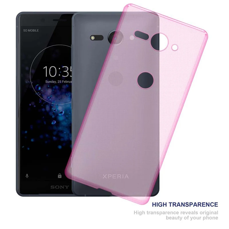 Cadorabo Hülle kompatibel mit Sony Xperia XZ2 COMPACT Schutzhülle aus flexiblem TPU Silikon
