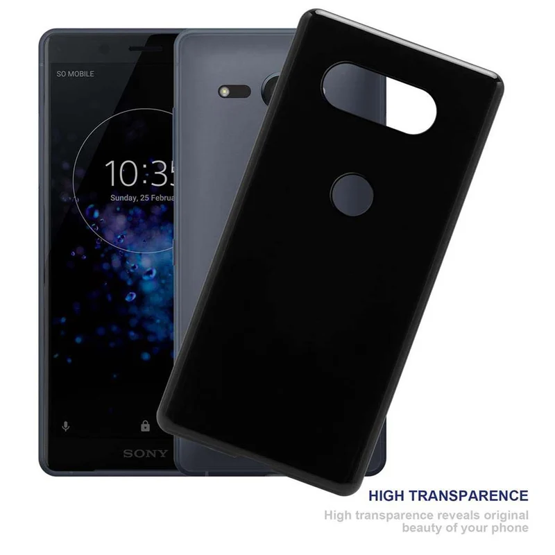 Cadorabo Hülle kompatibel mit Sony Xperia XZ2 COMPACT Schutzhülle aus flexiblem TPU Silikon