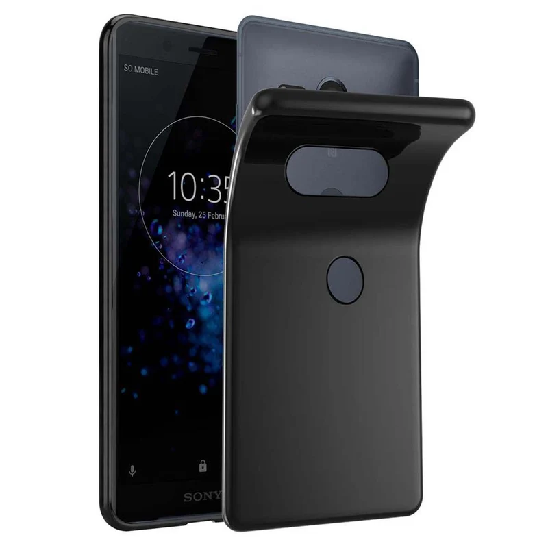 Cadorabo Hülle kompatibel mit Sony Xperia XZ2 COMPACT Schutzhülle aus flexiblem TPU Silikon