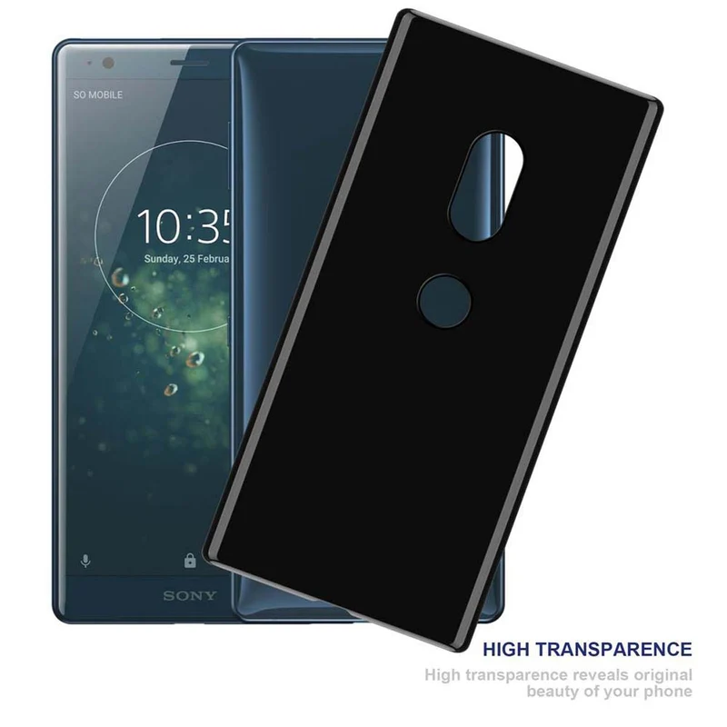 Cadorabo Hülle kompatibel mit Sony Xperia XZ2 Schutzhülle aus flexiblem TPU Silikon