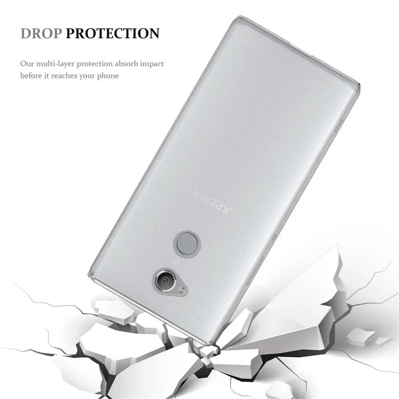 Cadorabo Hülle kompatibel mit Sony Xperia XA2 ULTRA Schutzhülle aus flexiblem TPU Silikon