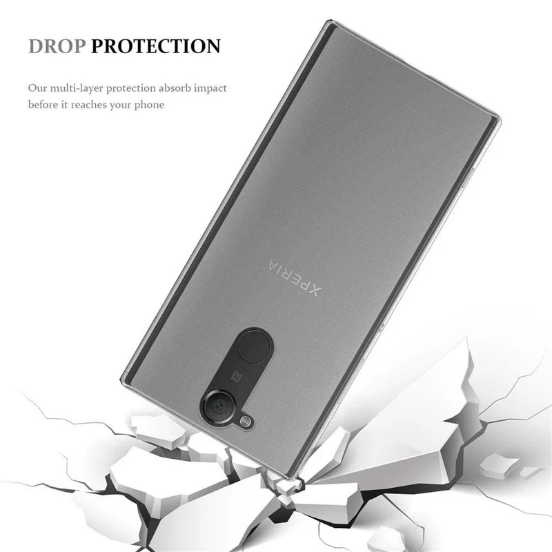 Cadorabo Hülle kompatibel mit Sony Xperia XA2 Schutzhülle aus flexiblem TPU Silikon