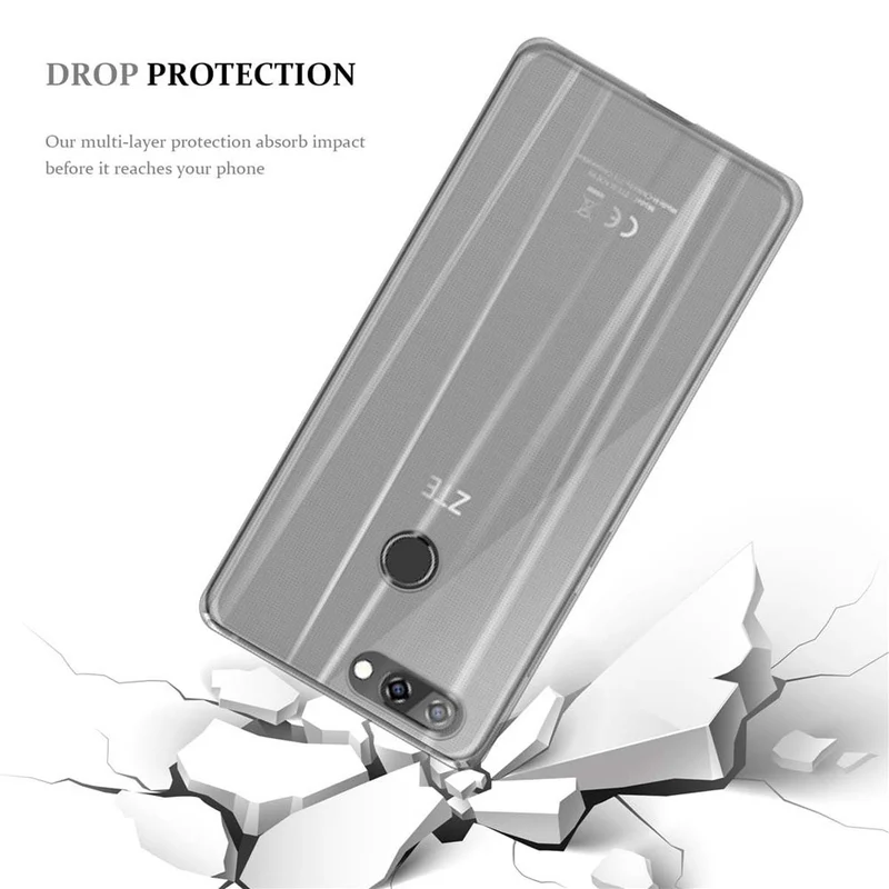Cadorabo Hülle kompatibel mit ZTE Blade V9 Schutzhülle aus flexiblem TPU Silikon