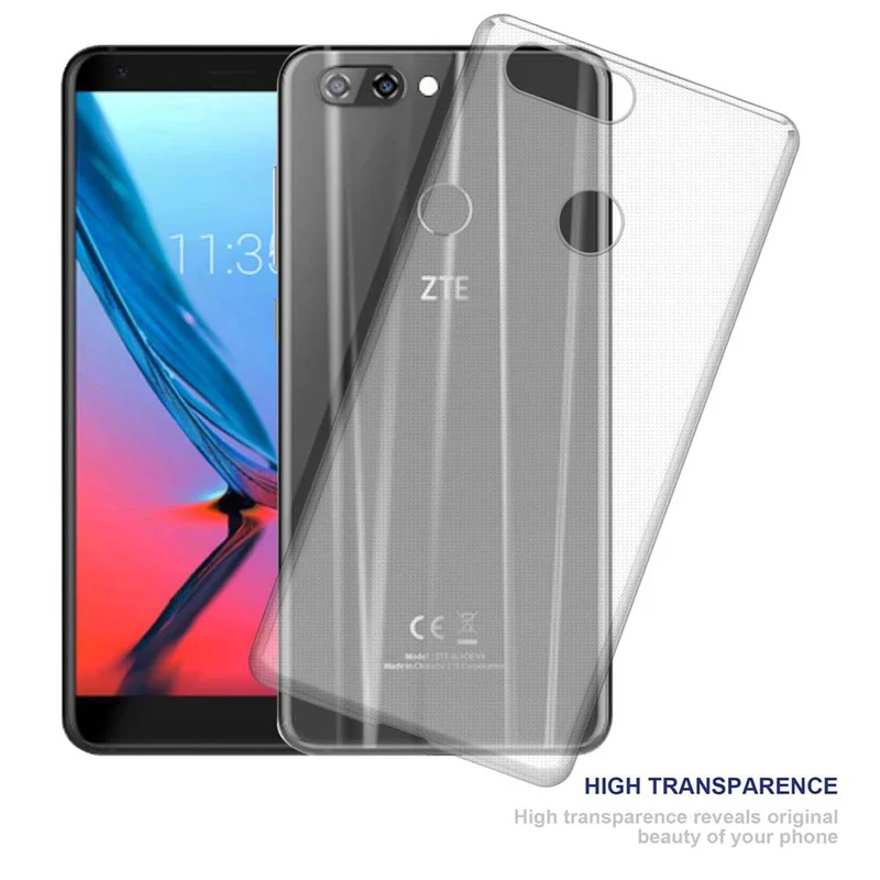 Cadorabo Hülle kompatibel mit ZTE Blade V9 Schutzhülle aus flexiblem TPU Silikon