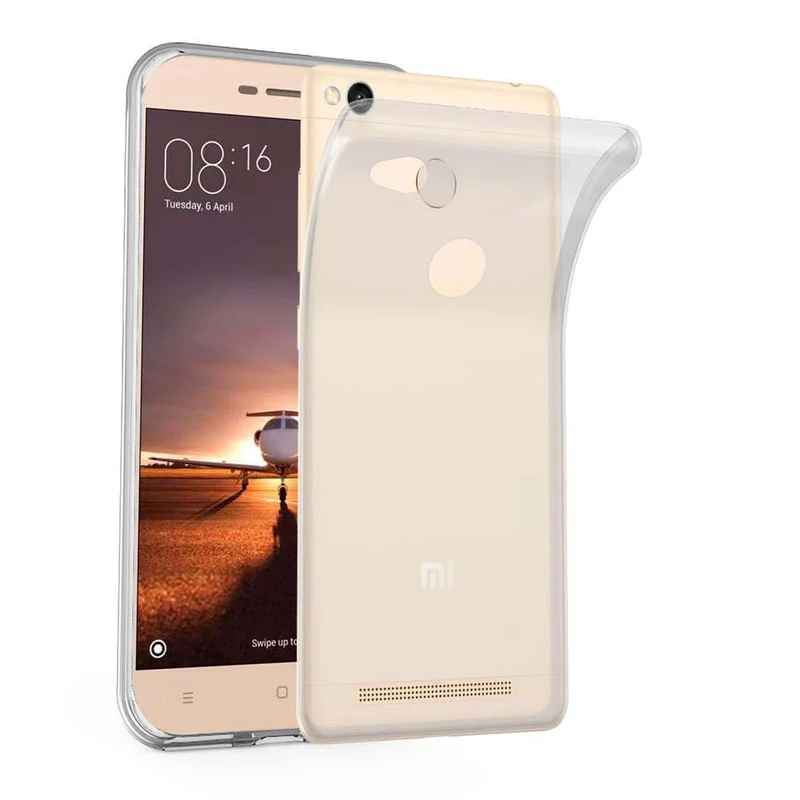 Cadorabo Hülle kompatibel mit Xiaomi RedMi 3S Schutzhülle aus flexiblem TPU Silikon