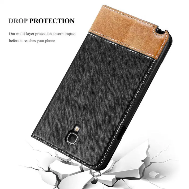 Cadorabo Hülle kompatibel mit Samsung Galaxy NOTE 3 NEO Schutzhülle mit Magnetverschluss, Standfunktion und Kartenfach
