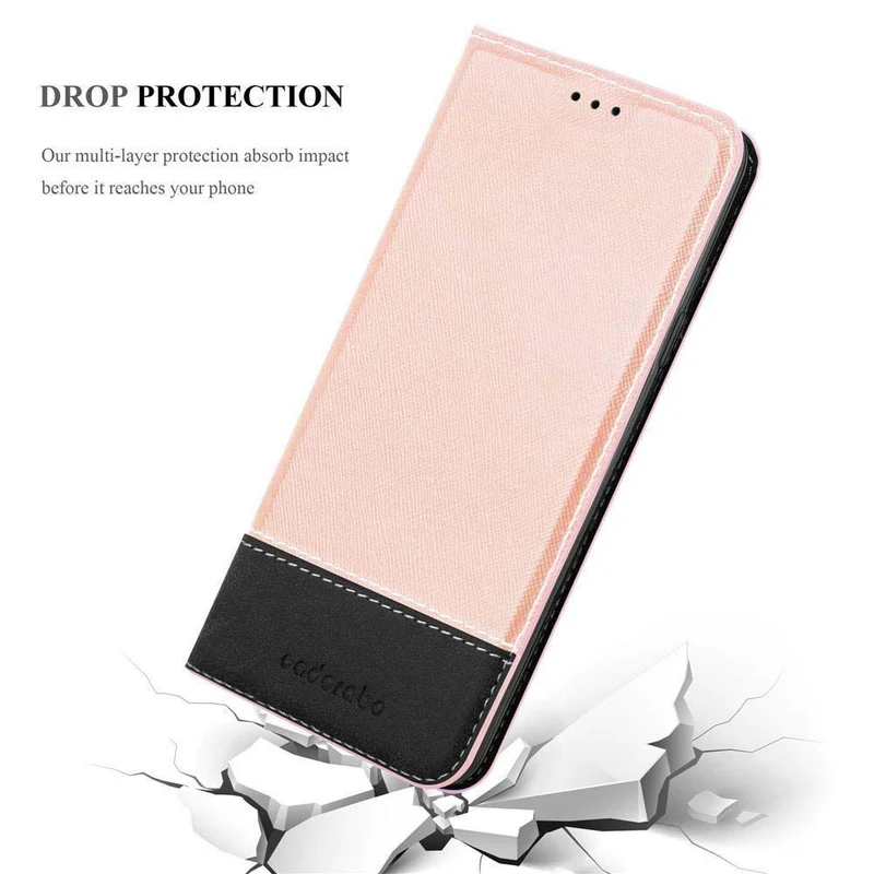 Cadorabo Hülle kompatibel mit HTC Desire 820 Schutzhülle mit Magnetverschluss, Standfunktion und Kartenfach