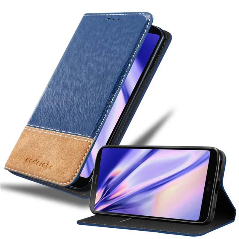 Cadorabo Hülle kompatibel mit LG G6 Schutzhülle mit Magnetverschluss, Standfunktion und Kartenfach