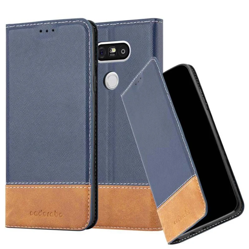 Cadorabo Hülle kompatibel mit LG G5 Schutzhülle mit Magnetverschluss, Standfunktion und Kartenfach
