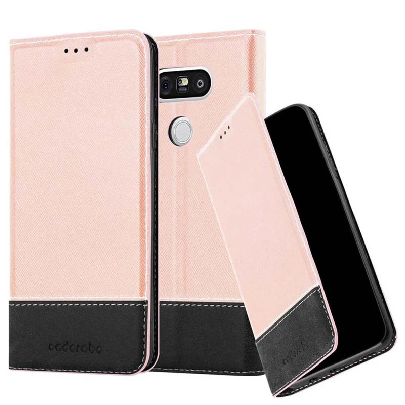 Cadorabo Hülle kompatibel mit LG G5 Schutzhülle mit Magnetverschluss, Standfunktion und Kartenfach