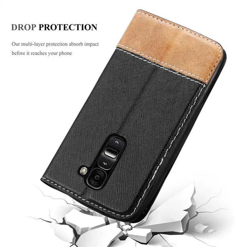 Cadorabo Hülle kompatibel mit LG G2 MINI Schutzhülle mit Magnetverschluss, Standfunktion und Kartenfach