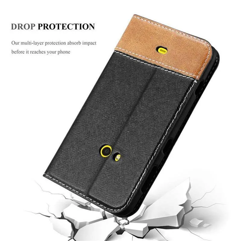 Cadorabo Hülle kompatibel mit Nokia Lumia 625 Schutzhülle mit Magnetverschluss, Standfunktion und Kartenfach