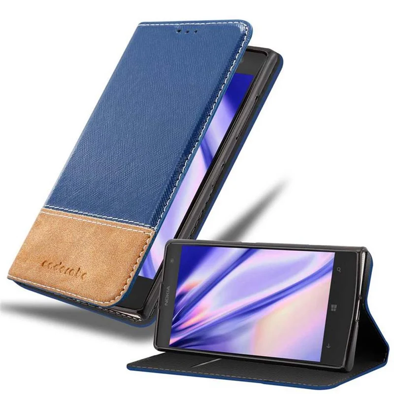 Cadorabo Hülle kompatibel mit Nokia Lumia 1020 Schutzhülle mit Magnetverschluss, Standfunktion und Kartenfach