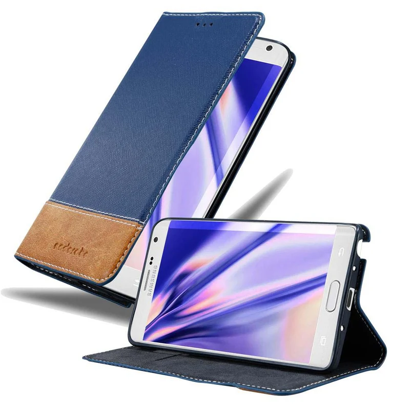 Cadorabo Hülle kompatibel mit Samsung Galaxy NOTE EDGE Schutzhülle mit Magnetverschluss, Standfunktion und Kartenfach