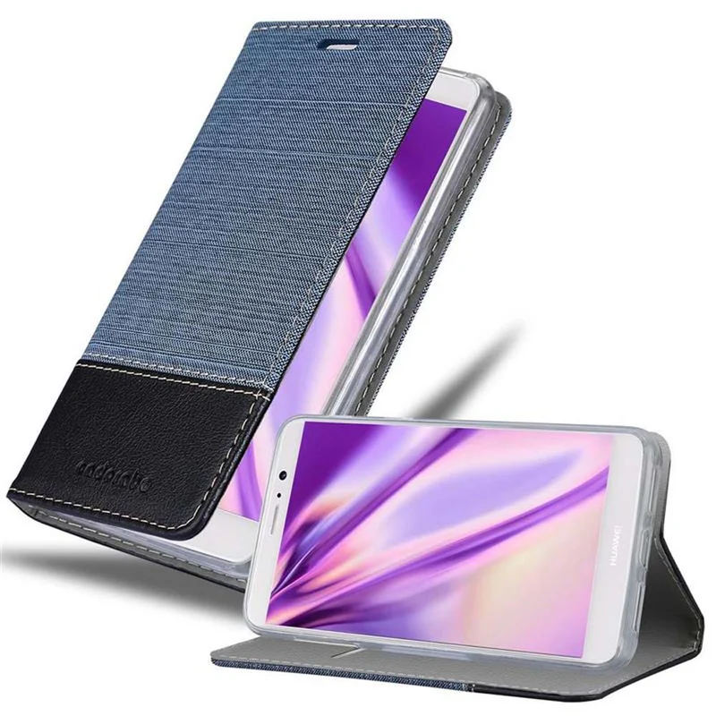 Cadorabo Hülle kompatibel mit Huawei MATE 9 Schutzhülle mit Magnetverschluss, Standfunktion und Kartenfach